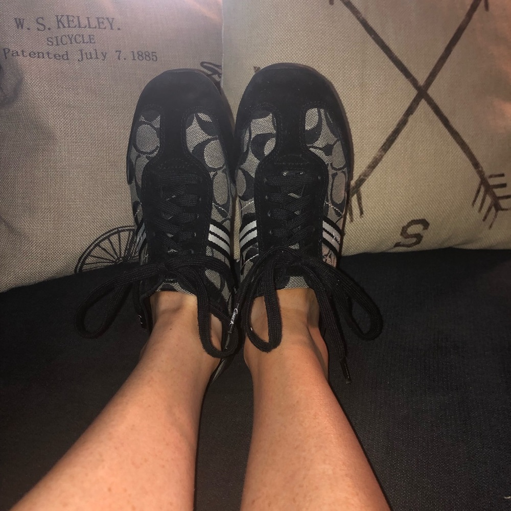 Coach tennis shoes black/grey